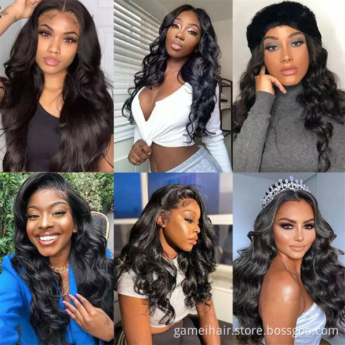 Brazilian Hair Body Wave Human Lace Wigs Bodywave Human Hair Wigs Lace Front Loose Body Waves Wig 13X4 Pre Plucked 40 Inches